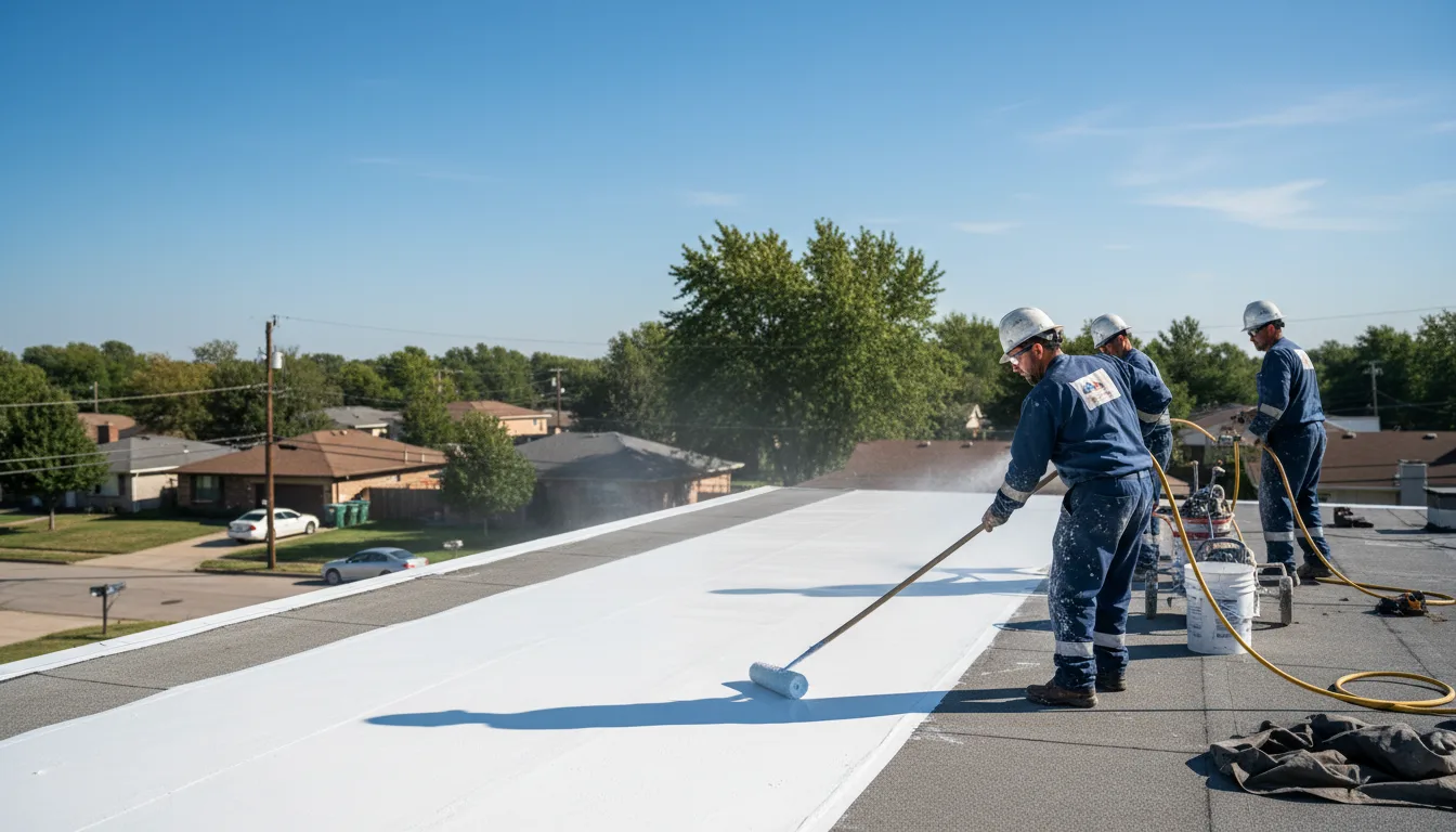 Commercial roof coating in Merriam, KS near me